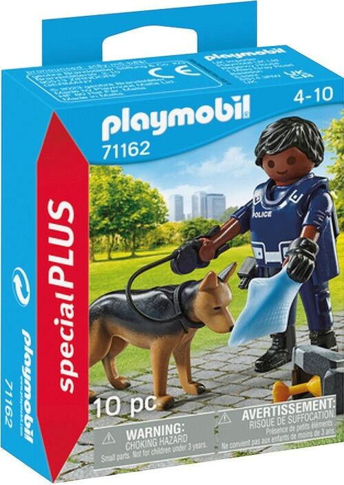 Playmobil 71162 - Policier et Chien de Recherche