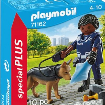 Playmobil 71162 - Poliziotto e cane da ricerca