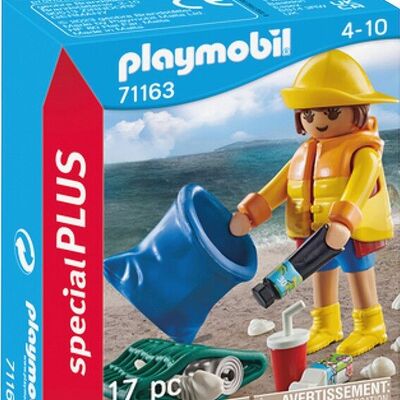 Playmobil 71163 - Volontario per la raccolta dei rifiuti SPE+