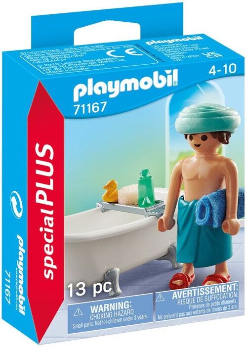 Playmobil 71167 - Homme et Baignoire SPE+