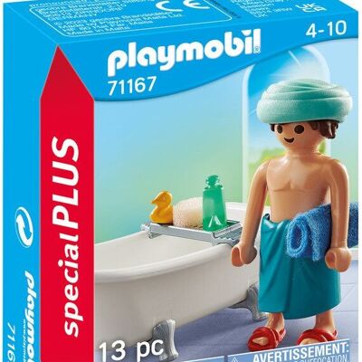 Playmobil 71167 - Homme et Baignoire SPE+