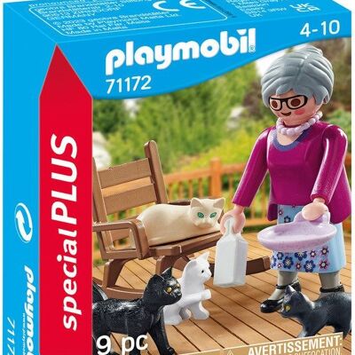 Playmobil 71172 - Abuela con Gatos SPE+