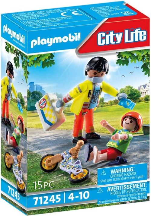 Playmobil 71245 - Secouriste avec Enfant