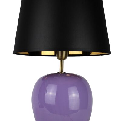 Bedside lamp lamp base ceramic purple 35 cm