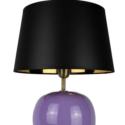 Bedside lamp lamp base ceramic purple 35 cm