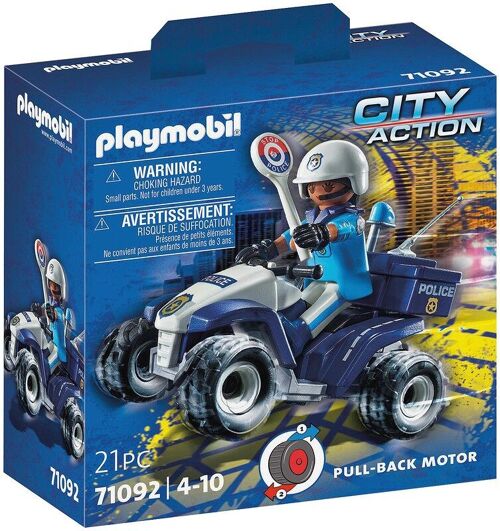 Playmobil 71092 - Policier et Quad