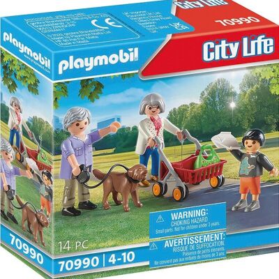 Playmobil 70990 - Grands-Parents avec Petit Fils