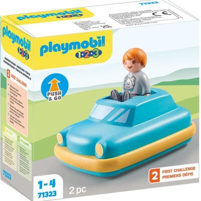 Playmobil 71323 - Bambino con macchina 1.2.3