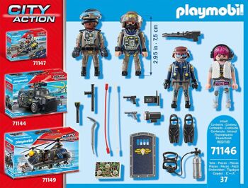 Playmobil 71146 - Equipe des Forces Spéciales et Bandit 2