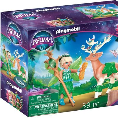 Playmobil 70806 - Fée de la Forêt et Animal Enchanté