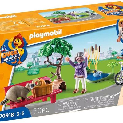 Playmobil 70918 - Animal Mujer Policía Pato de guardia