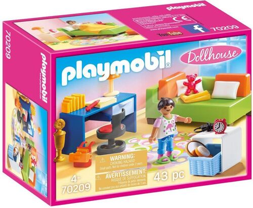 Playmobil 70209 - Chambre Enfant avec Canapé-Lit