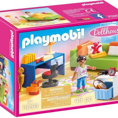 Playmobil 70209 - Habitación Infantil con Sofá Cama