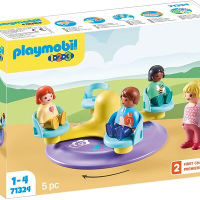 Playmobil 71324 - Bambini e tornello 1.2.3