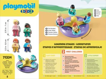 Playmobil 71324 - Enfants et Tourniquet 1.2.3 2