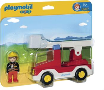 Playmobil 6967 - Camion de Pompier avec Echelle 1.2.3 1