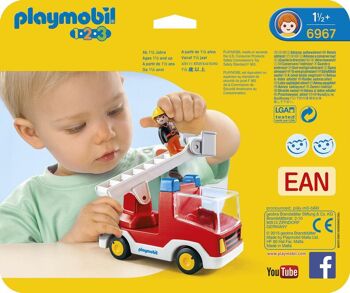 Playmobil 6967 - Camion de Pompier avec Echelle 1.2.3 2