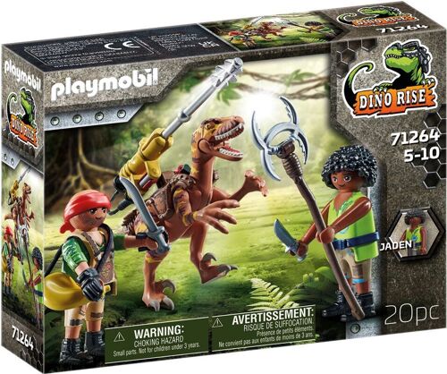 Playmobil 71264 - Deinonychus et Guerriers