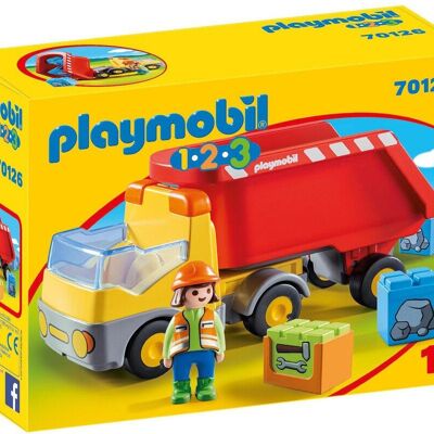 Playmobil 70126 - Autocarro con cassone ribaltabile 1.2.3