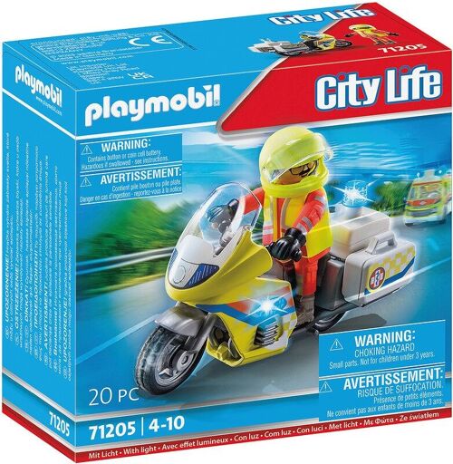 Playmobil 71205 - Urgentiste avec Moto