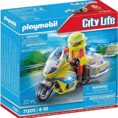 Playmobil 71205 - Socorrista con Moto