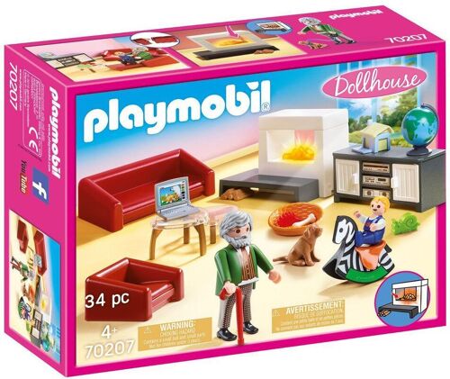 Playmobil 70207 - Salon avec Cheminée
