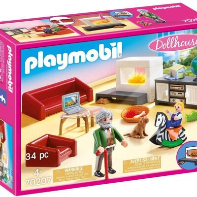 Playmobil 70207 - Wohnzimmer mit Kamin