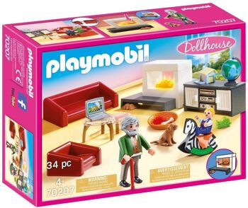Playmobil 70207 - Salon avec Cheminée 1