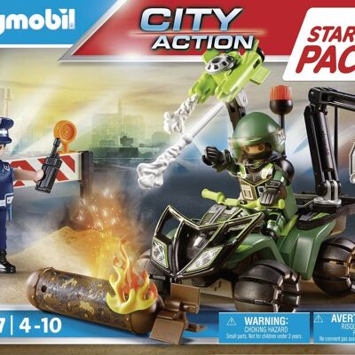 Playmobil 70817 – Starterpaket „Polizist und Minensuchboot“.