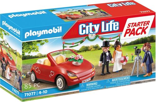 Playmobil 71077 - Couple de Mariés avec Photographe et Véhicule