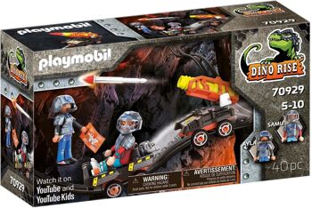 Playmobil 70929 - Véhicule de Tir pour Dino Mine 1