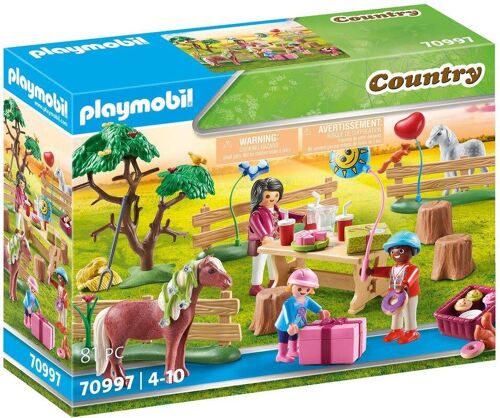 Playmobil 70997 - Décoration de Fête avec Poneys