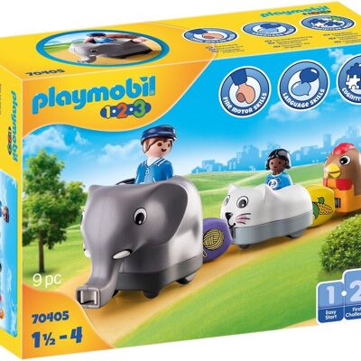 Playmobil 70405 - Treno degli animali 1.2.3