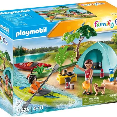 Playmobil 71425 – Familie und Zelt