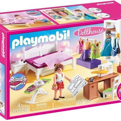 Playmobil 70208 - Dormitorio con Zona de Costura