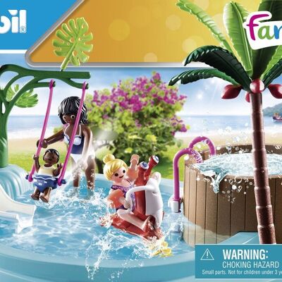 Playmobil 70611 - Piscina infantil y baño de burbujas