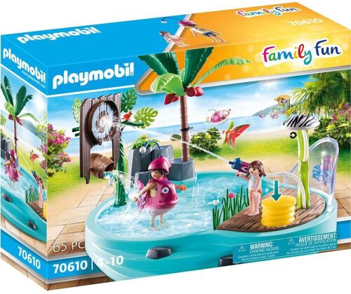 Playmobil 70610 - Piscine avec Jet D'eau