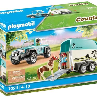 Playmobil 70511 - Car and Pony Van