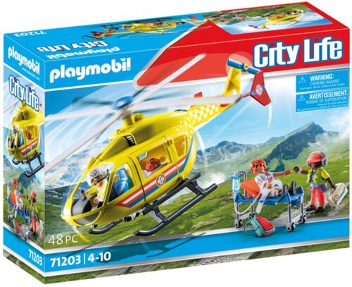 Playmobil 71203 - Hélicoptère de Secours