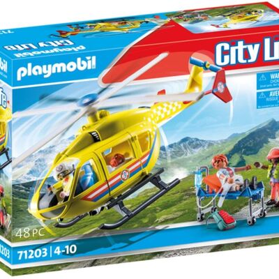 Playmobil 71203 - Hélicoptère de Secours