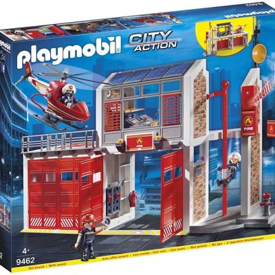 Playmobil 9462 - Parque de Bomberos y Helicóptero