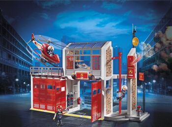 Playmobil 9462 - Caserne De Pompiers et Hélicoptère 3