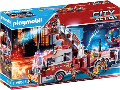 Playmobil 70935 - Camion Pompiers avec Echelle