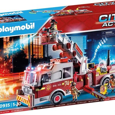 Playmobil 70935 - Camion dei pompieri con scala