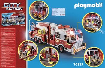 Playmobil 70935 - Camion Pompiers avec Echelle 2