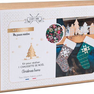 Kit de calcetines navideños | casa de navidad