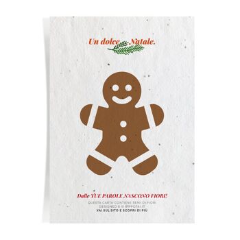 8 cartes de vœux de Noël en semi-papier : L'amour pour la planète grandit avec chaque mot 6