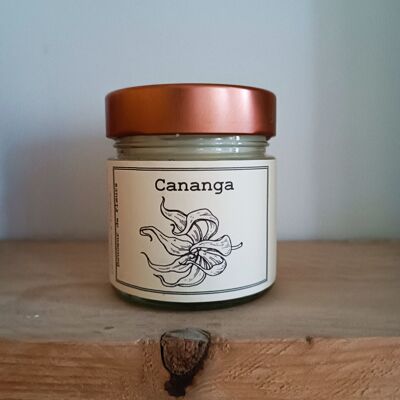 180gr candle Cananga soy and rapeseed waxes