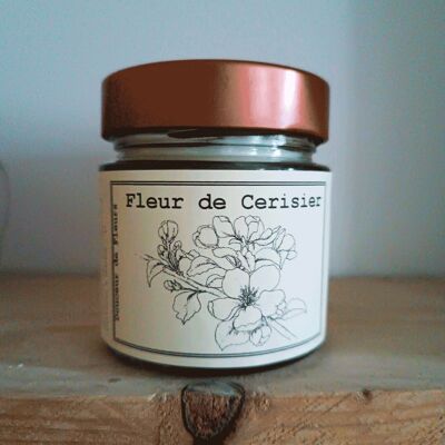 Bougie 180gr Fleur de Cerisier cires de soja et colza