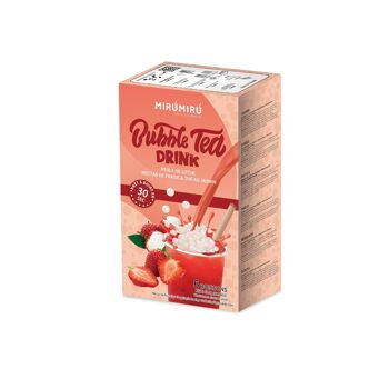 Bubble Tea Kits - Perle de Litchi & Nectar de Fraise & thé au jasmin (6 boissons, pailles incluses) 2
